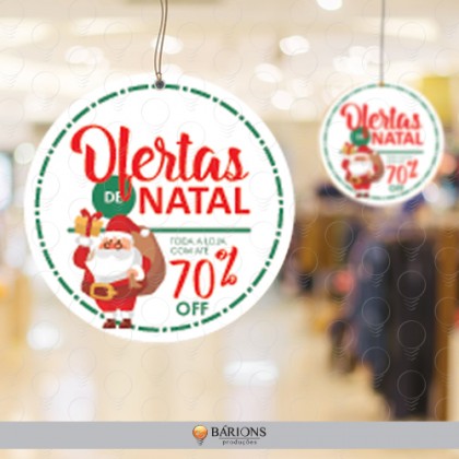 Wobbler para Campanha de Natal